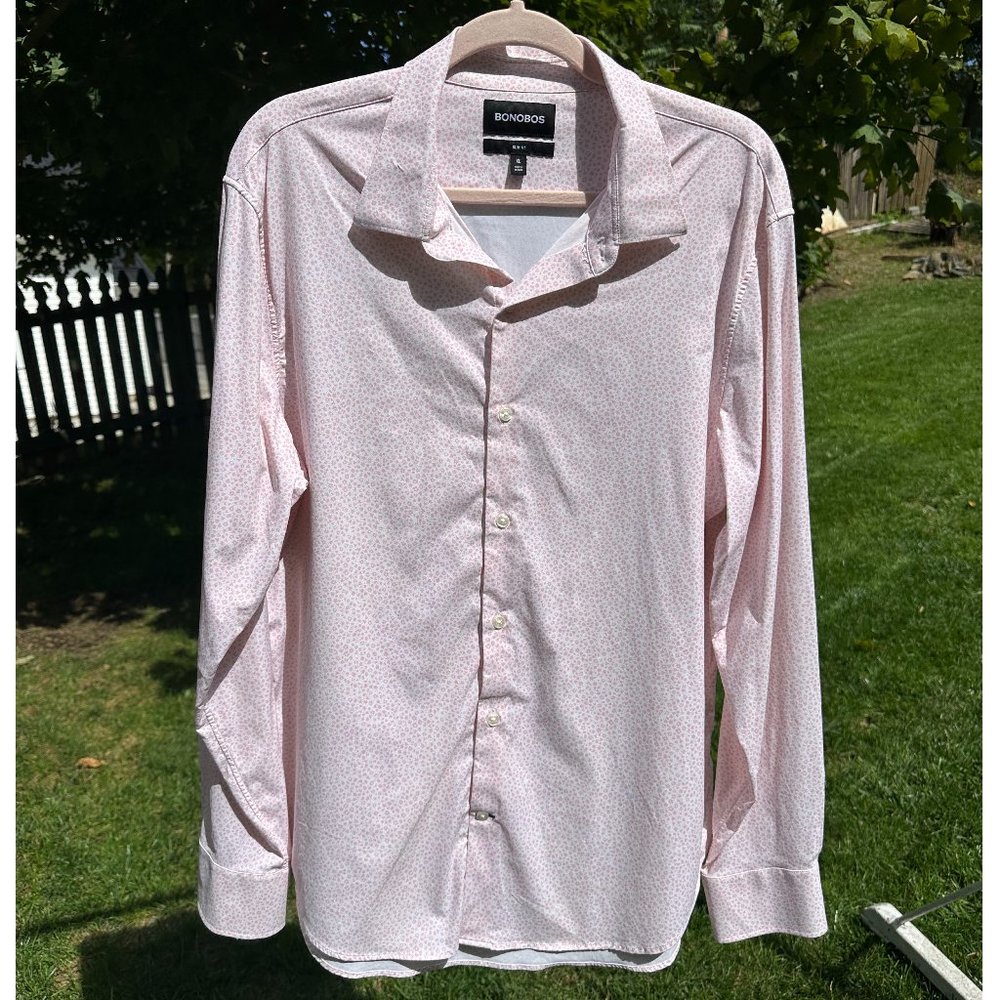 Bonobos Men's Tech Slim Fit Long Sleeve Button Down Shirt - Size XL *LIKE NEW*